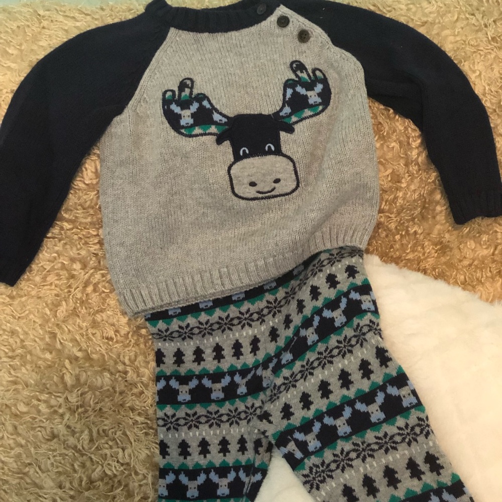Boys knit pant and sweater